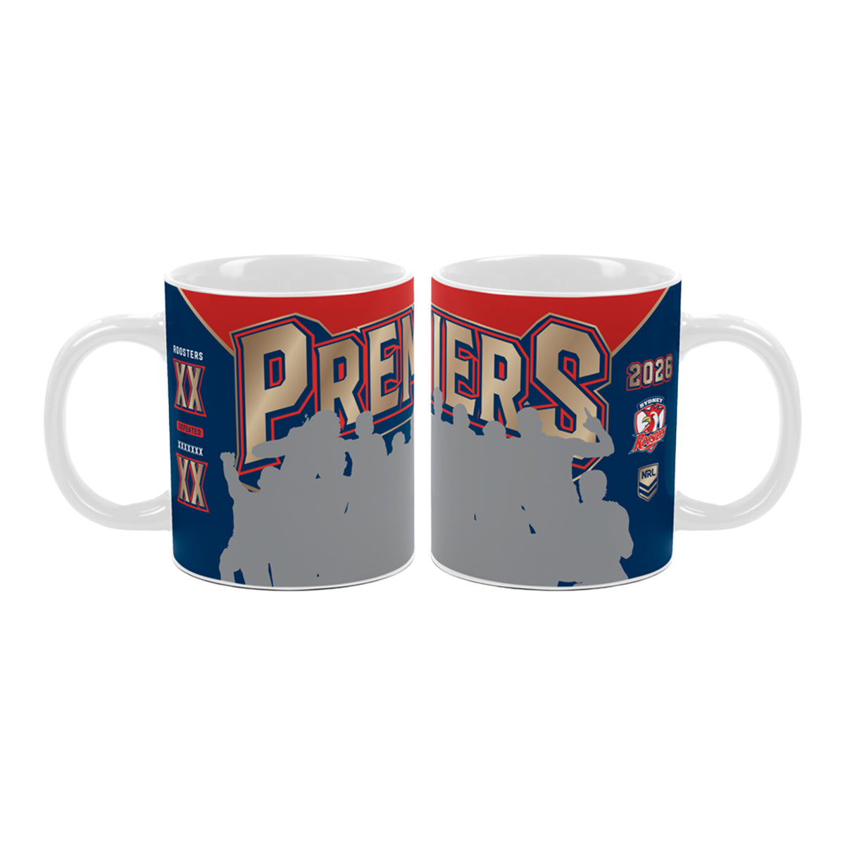 Sydney Roosters Premiership 2026 Photo Team Mug - Pre-Order - View 1