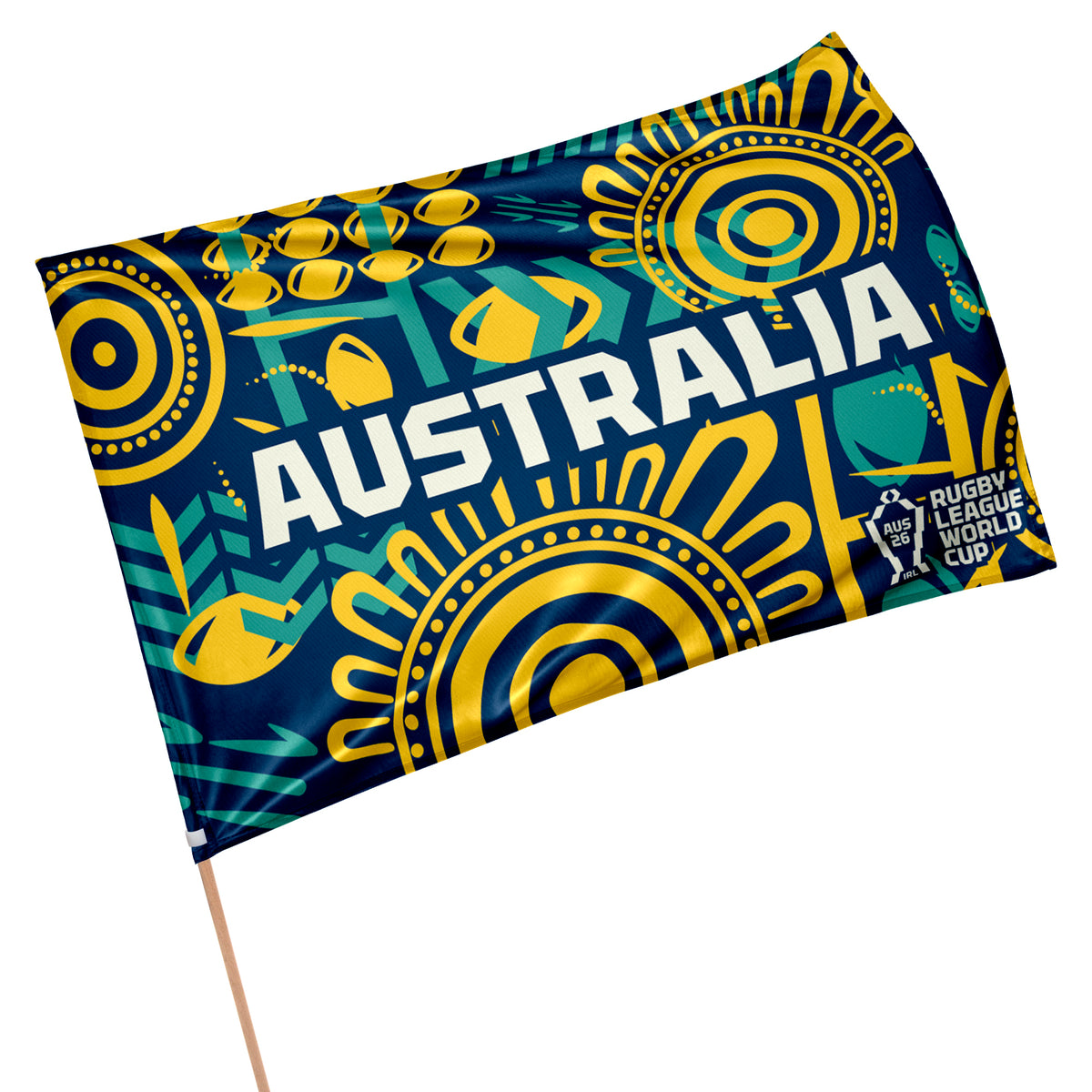 RLWC Gameday Flag Australia - View 1