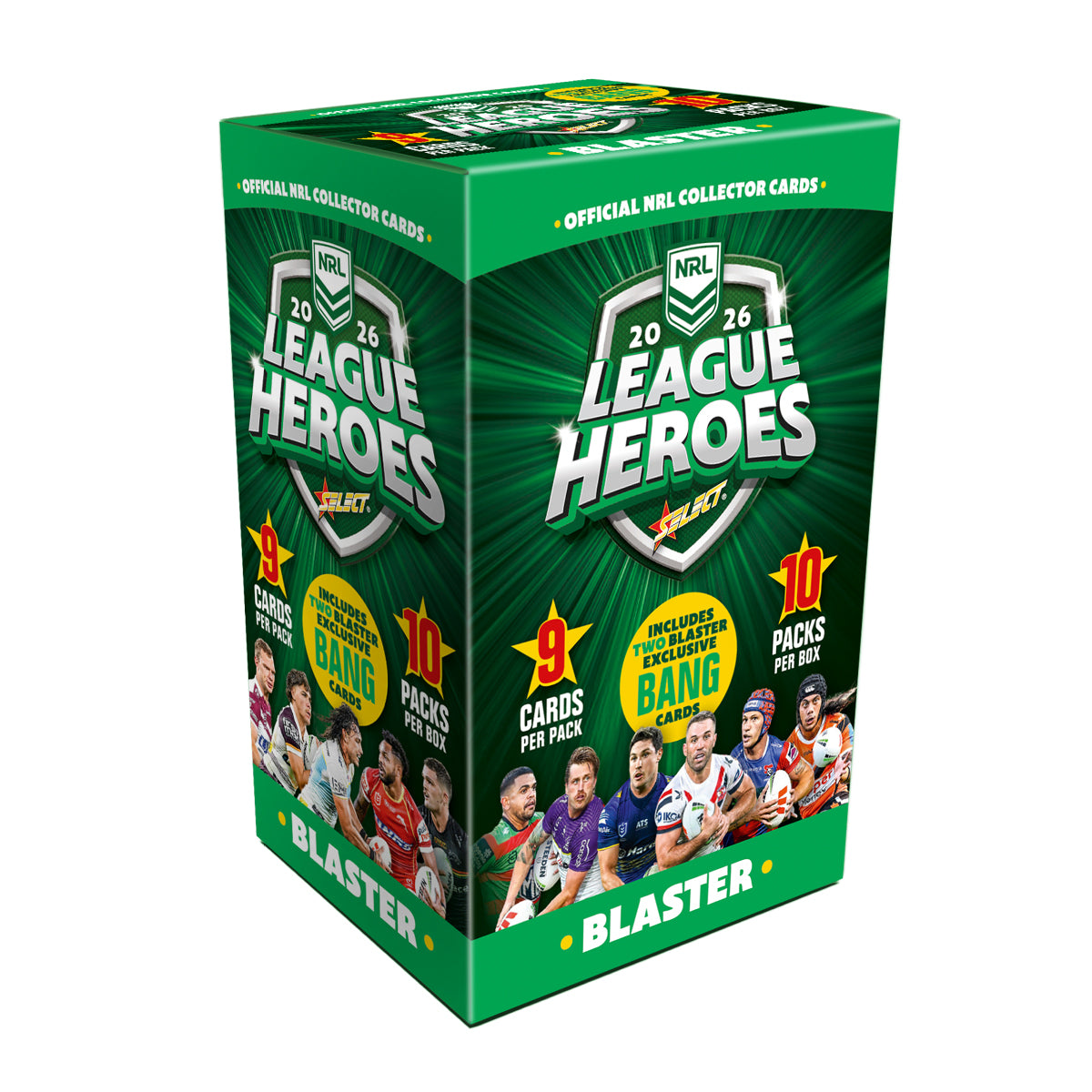 NRL 2026 League Heroes Blaster 10 Packs With Exclusives - Pre-Order