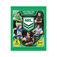 NRL 2026 Footy Stickers Display Box 50 Packs
