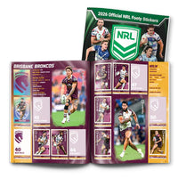 NRL 2026 Footy Stickers Book With 5 Packs