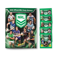NRL 2026 Footy Stickers Book With 5 Packs