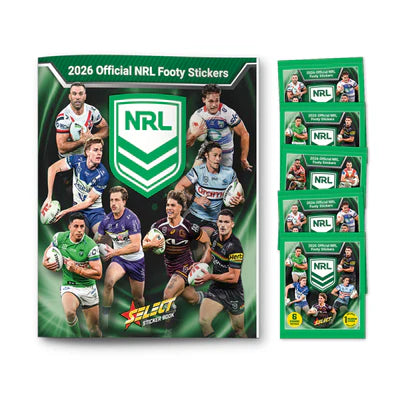 NRL 2026 Footy Stickers Book With 5 Packs - View 1