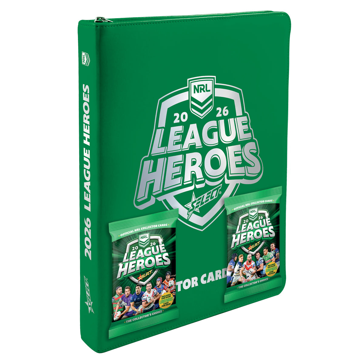 NRL 2026 League Heroes Vinyl Album With 2 Packs - Pre-Order