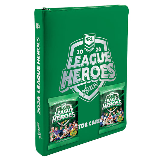 NRL 2026 League Heroes Vinyl Album With 2 Packs - Pre-Order - View 1