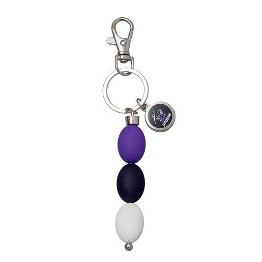 Melbourne Storm 3 Ball Charm Keyring - View 1