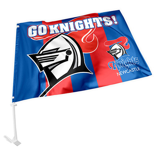 Newcastle Knights Car Flag - View 1