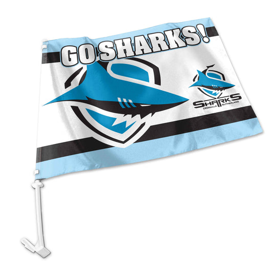 Cronulla-Sutherland Sharks Car Flag - View 1