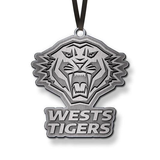 Wests Tigers Xmas Metal Ornament