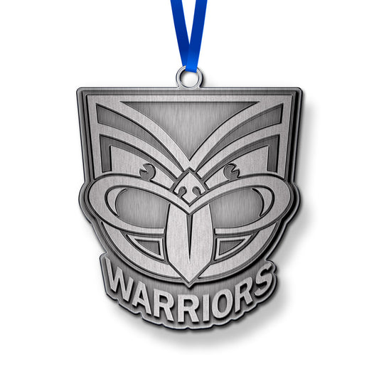 New Zealand Warriors Xmas Metal Ornament
