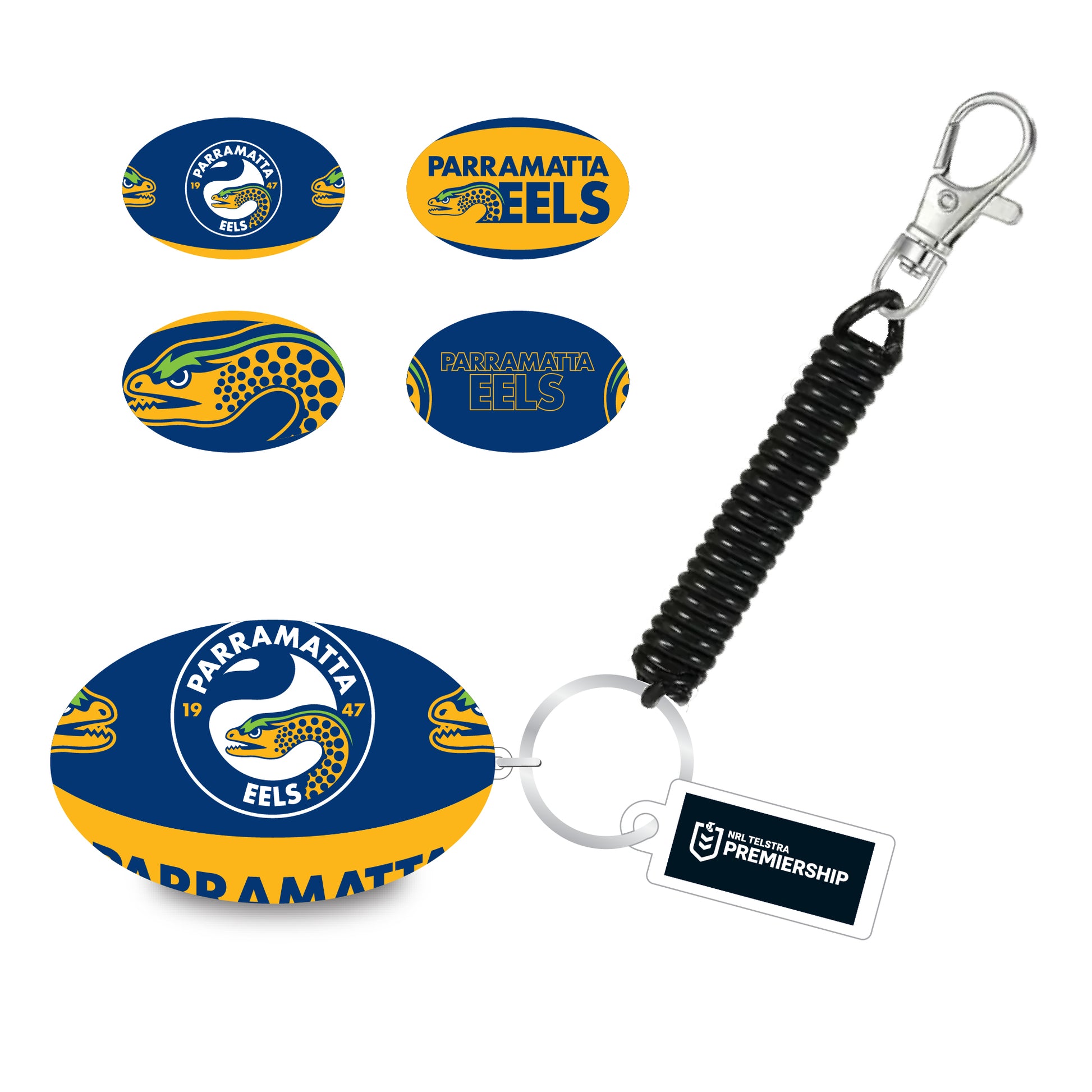 Parramatta Eels Bungee Ball Keyring - View 1