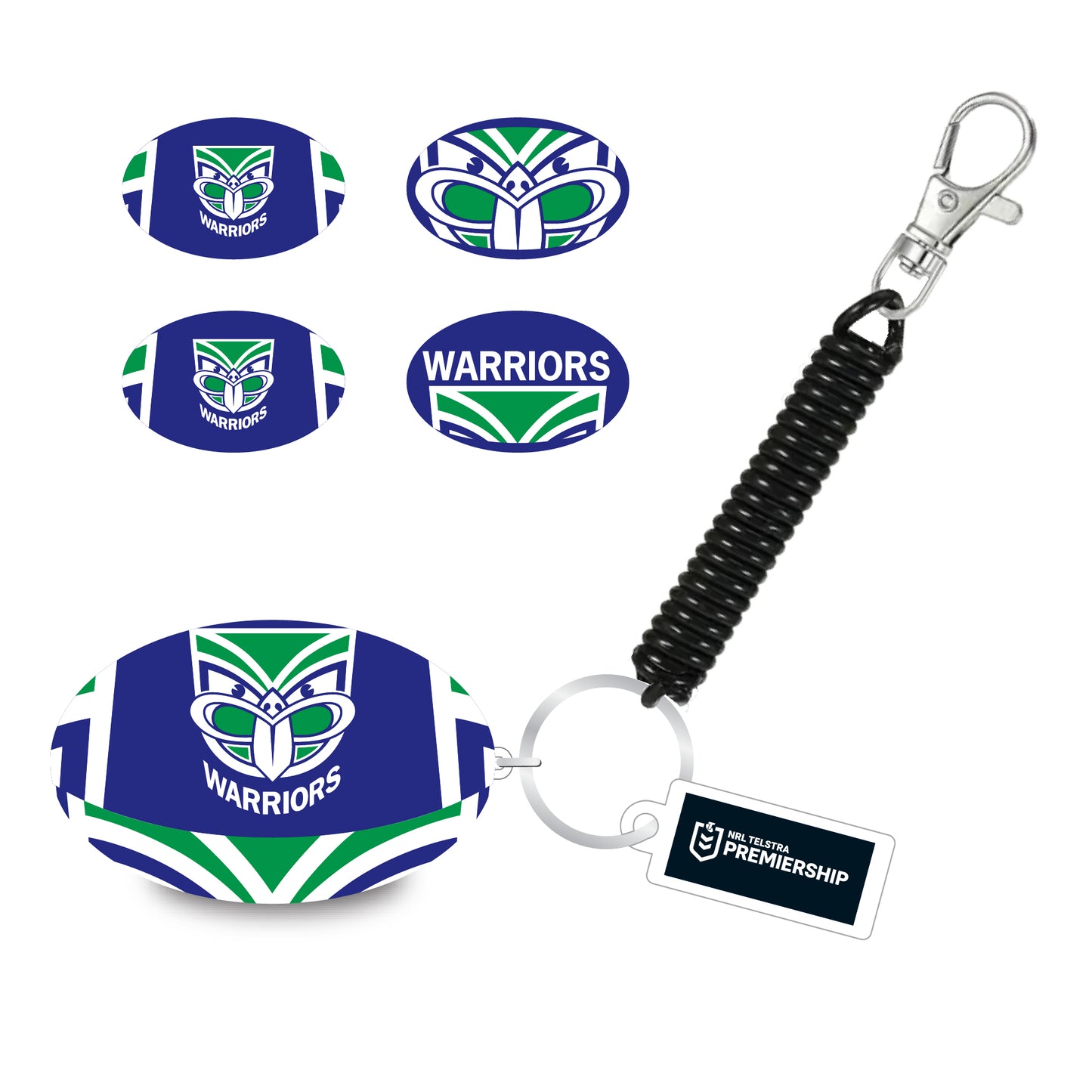 New Zealand Warriors Bungee Ball Keyring