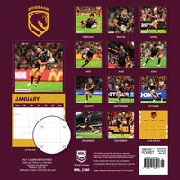 Brisbane Broncos 2027 Calendar