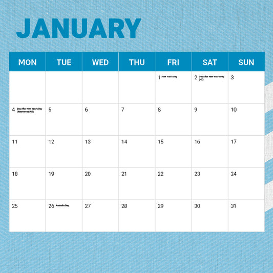 Cronulla-Sutherland Sharks 2027 Calendar - View 2