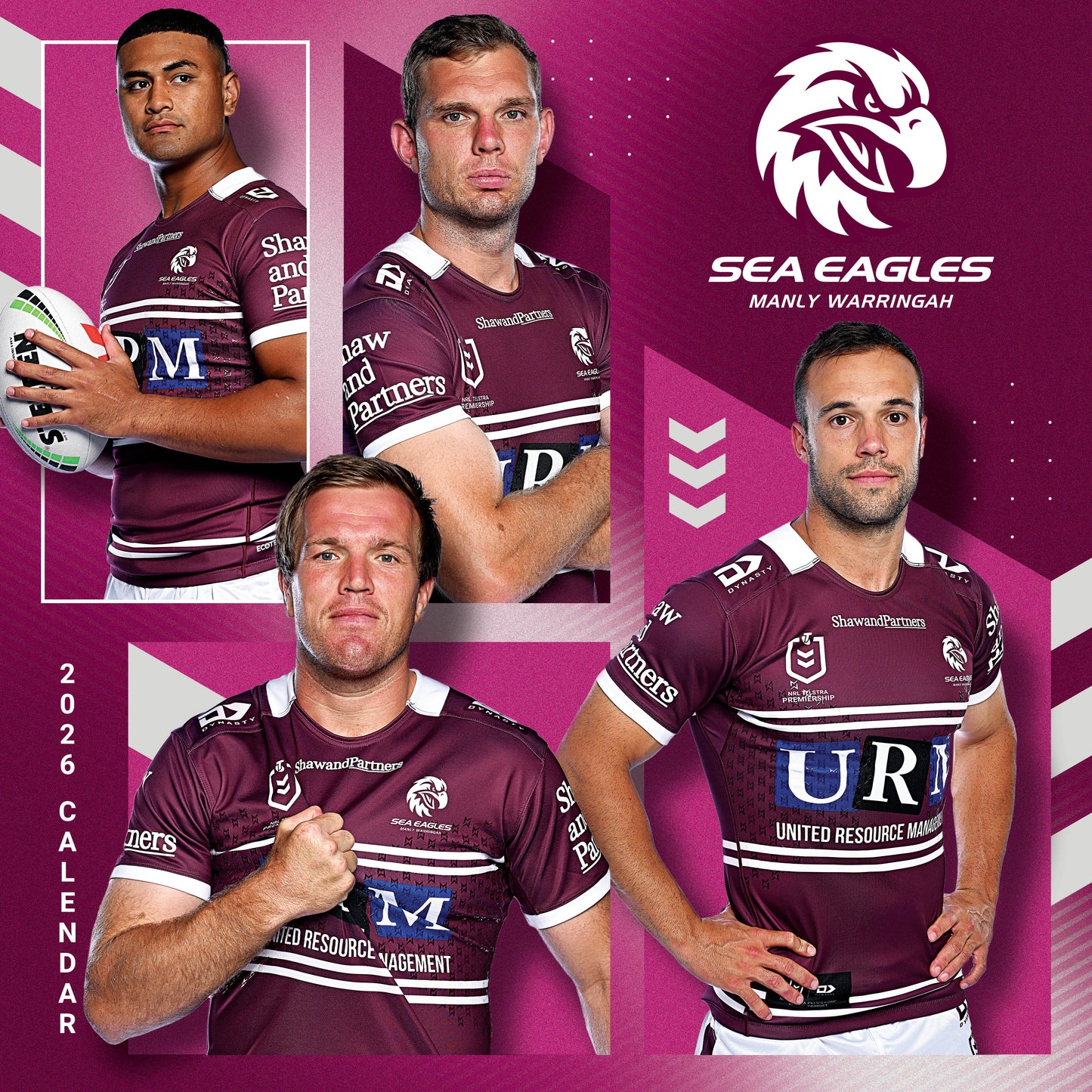 Manly Warringah Sea Eagles 2026 Calendar