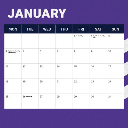 Melbourne Storm 2027 Calendar - View 3