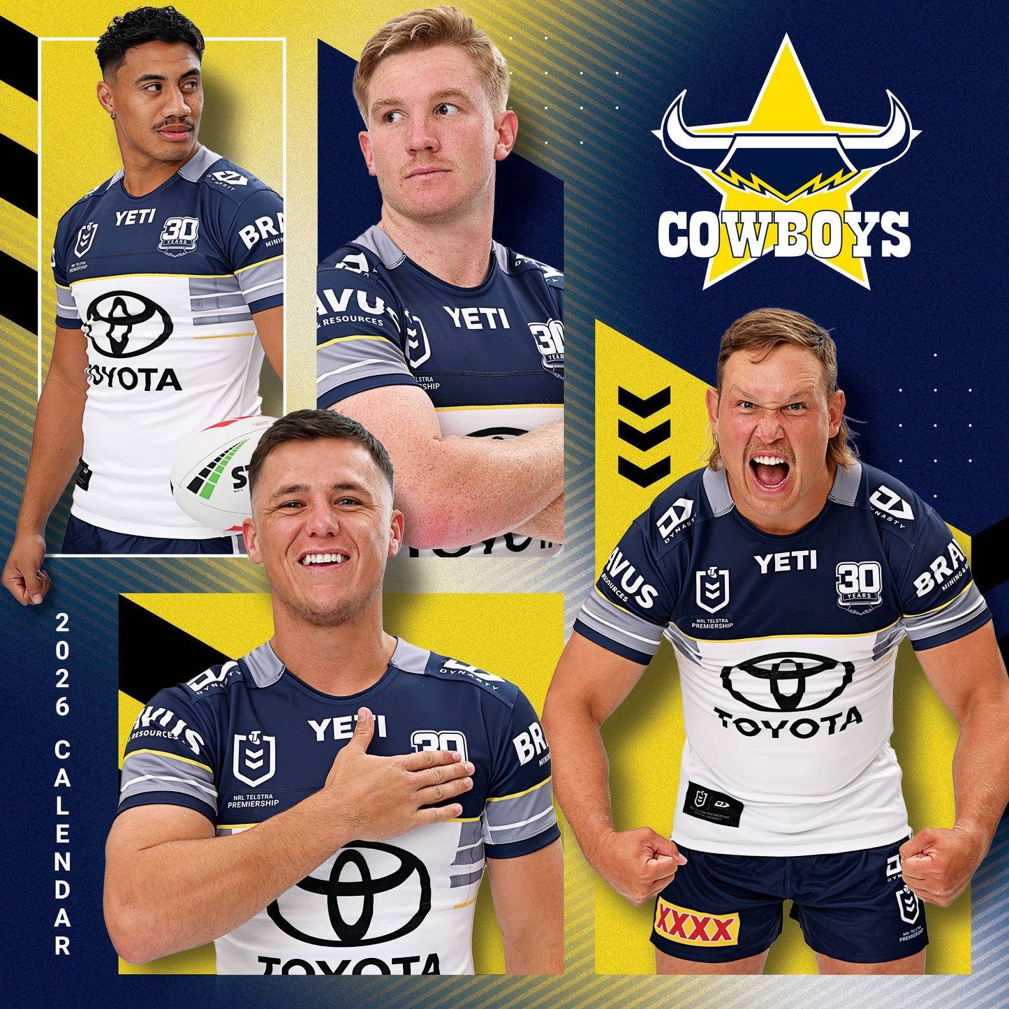 North Queensland Cowboys 2026 Calendar