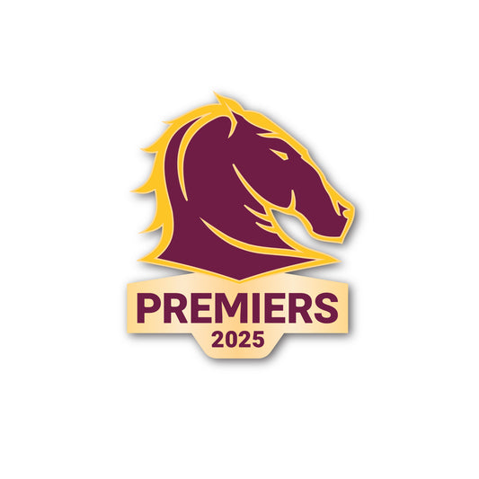 Brisbane Broncos 2025 Premiers Logo Pin - View 1