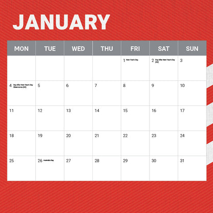 St George Illawarra Dragons 2027 Calendar - View 3