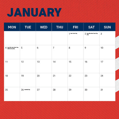 Sydney Roosters 2027 Calendar - View 3