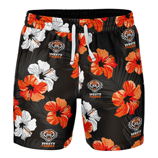 Wests Tigers 'Aloha' Volley Swim Shorts