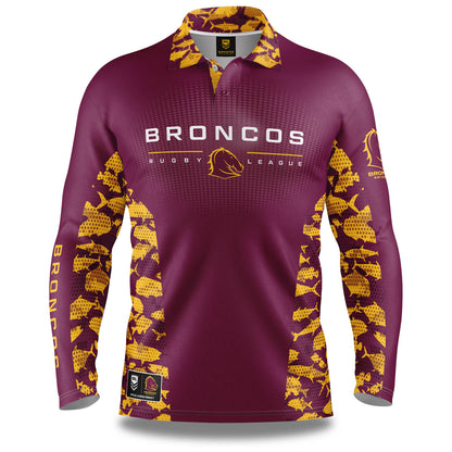 Brisbane Broncos 'Reef Runner' Fishing Shirt