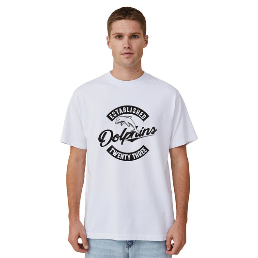 Dolphins Mens Spinner Tee