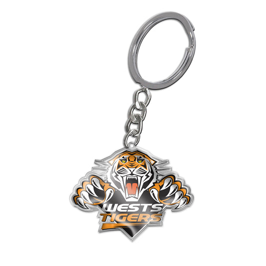 Wests Tigers Enamel Logo Keyring