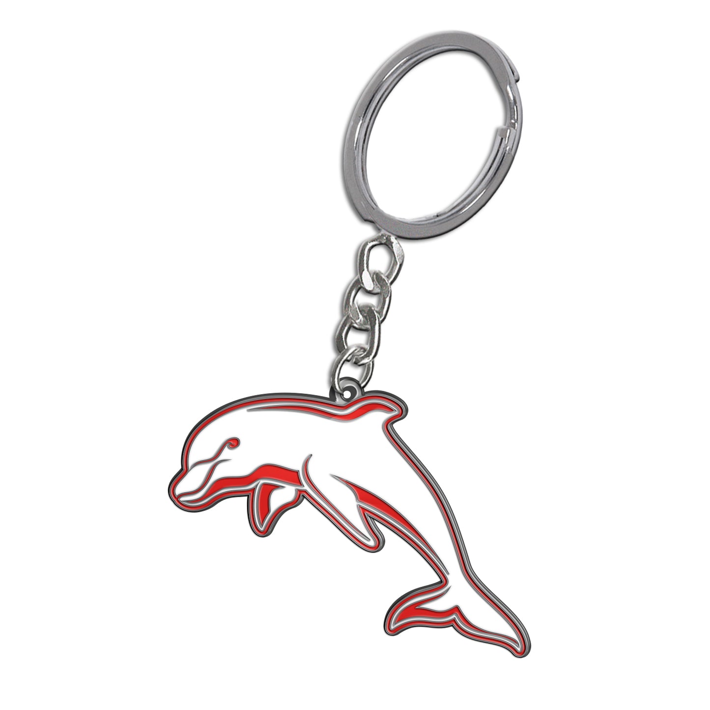 Dolphins Enamel Logo Keyring