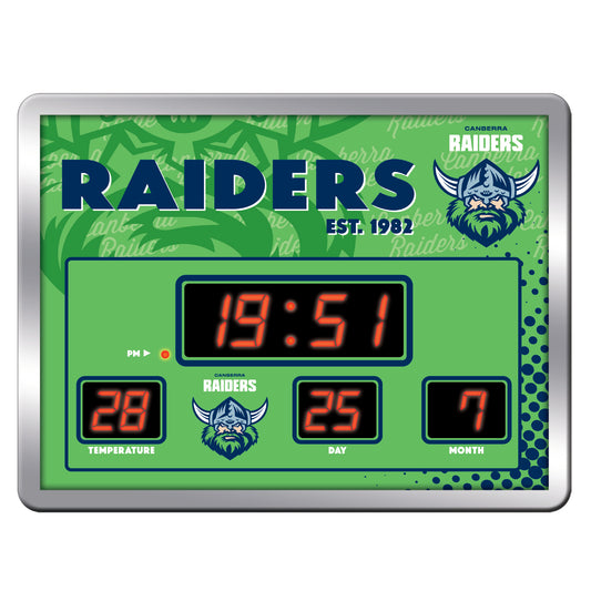 Canberra Raiders LED Scoreboard Clock