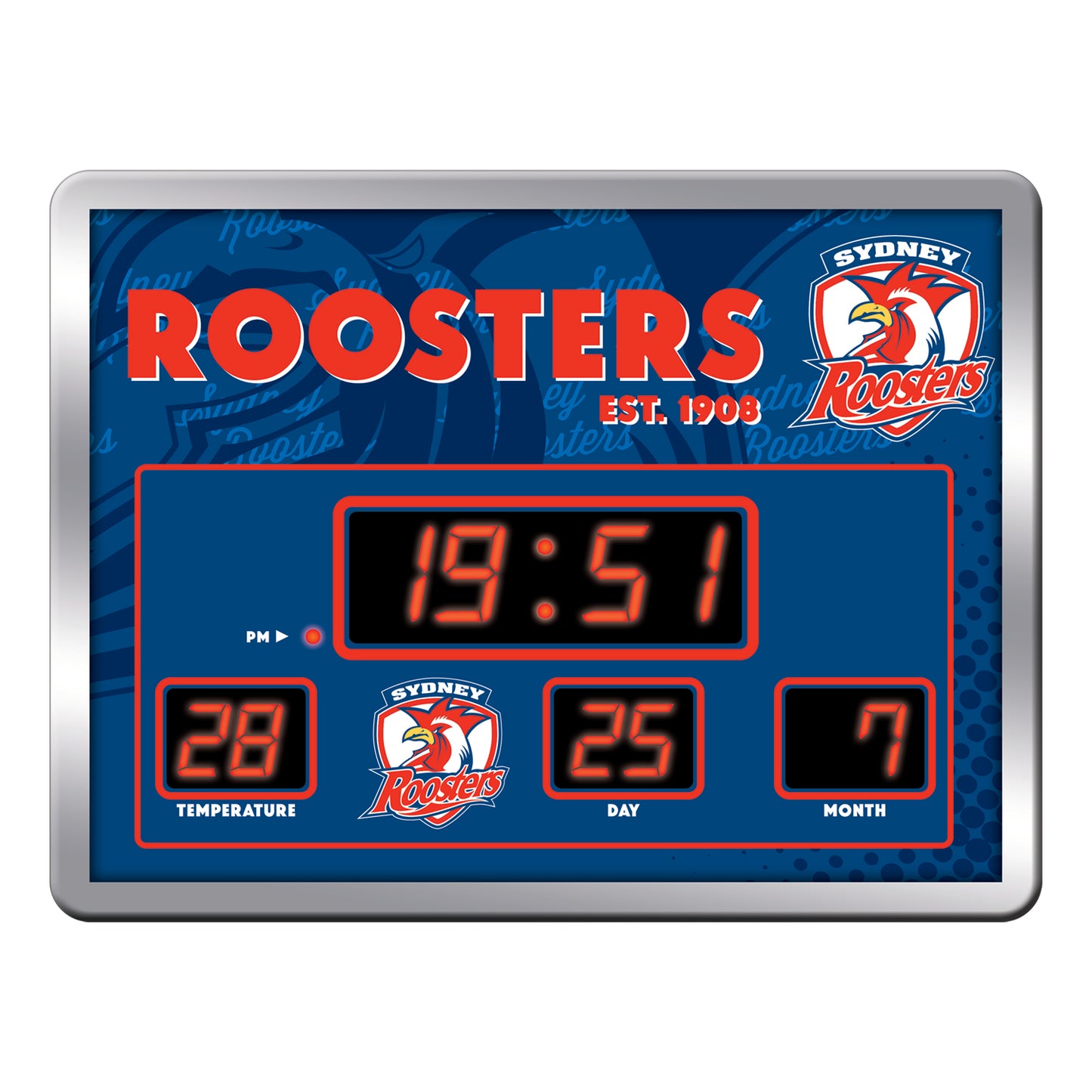Sydney Roosters LED Scoreboard Clock