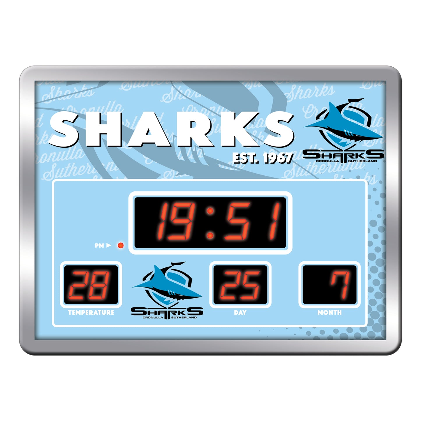 Cronulla-Sutherland Sharks LED Scoreboard Clock