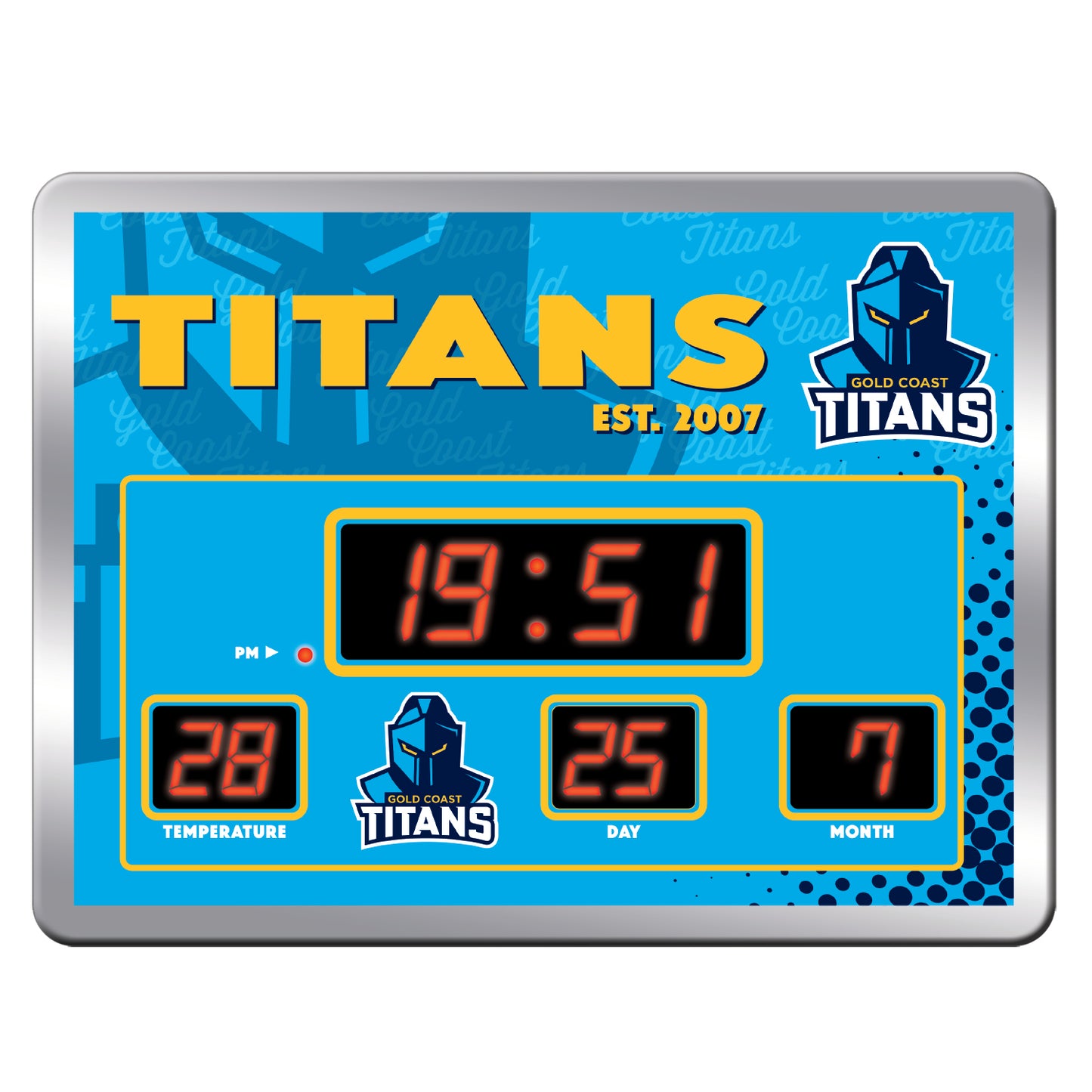 Gold Coast Titans LED Scoreboard Clock