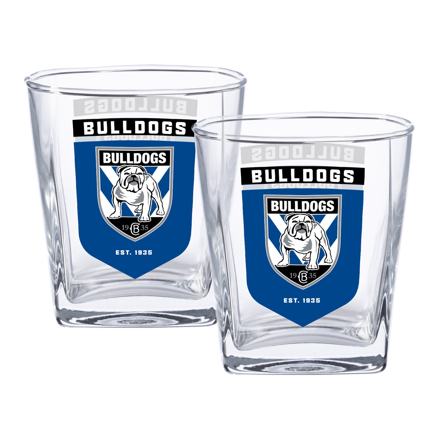 Canterbury-Bankstown Bulldogs 2 Pack Spirit Glasses