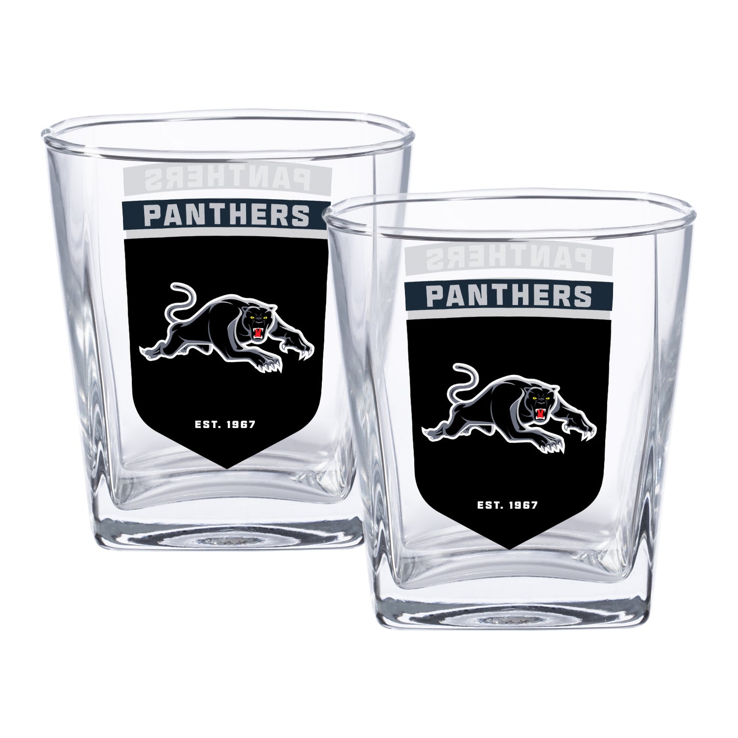 Penrith Panthers 2 Pack Spirit Glasses