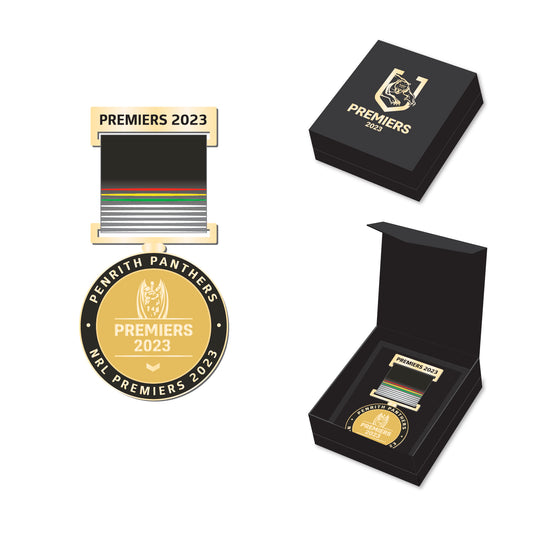 Penrith Panthers 2023 Premiers Medal with Ribbon