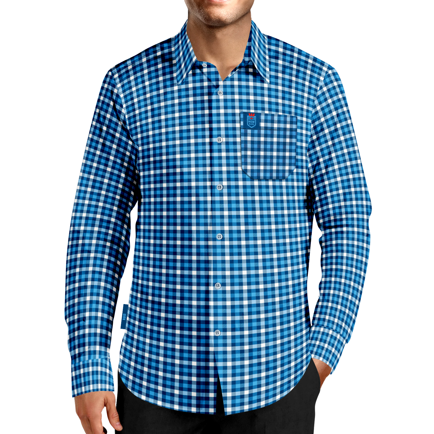 NSW Blues Crossfield Business Shirt - View 1