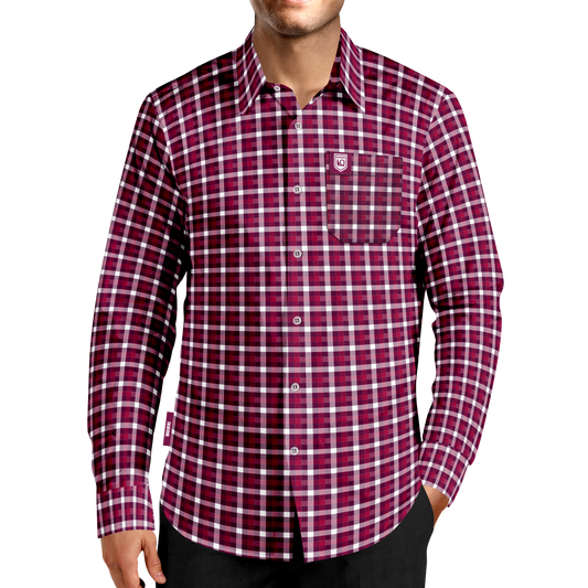 QLD Maroons Crossfield Business Shirt - View 1