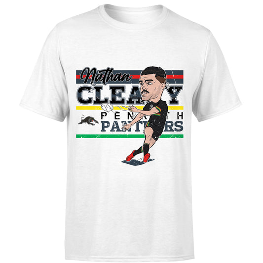 Penrith Panthers Nathan Cleary Adults Caricature Tee - View 1