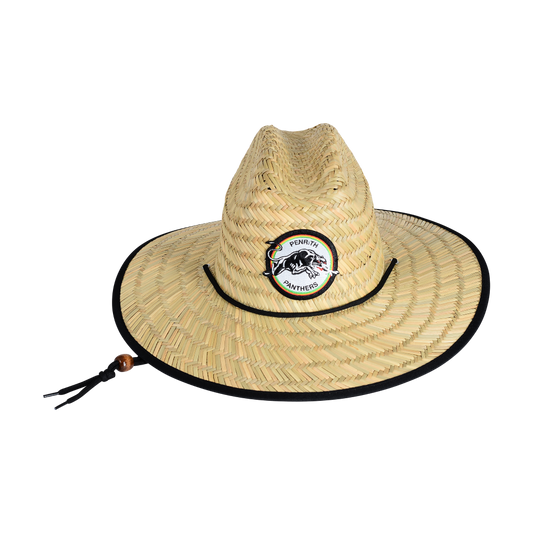 Panthers Adult Retro Straw Hat - View 1