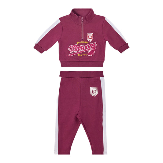 QLD Maroons Infant 1/4 Zip Set - View 1