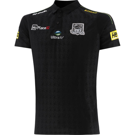 Penrith Panthers Mens 2026 Black Media Polo - View 1