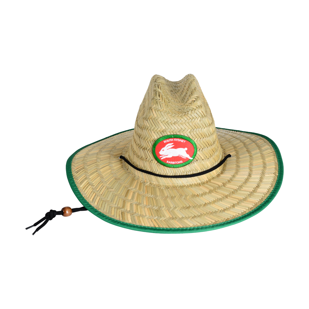 Rabbitohs Adult Retro Straw Hat
