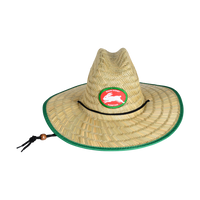 Rabbitohs Adult Retro Straw Hat