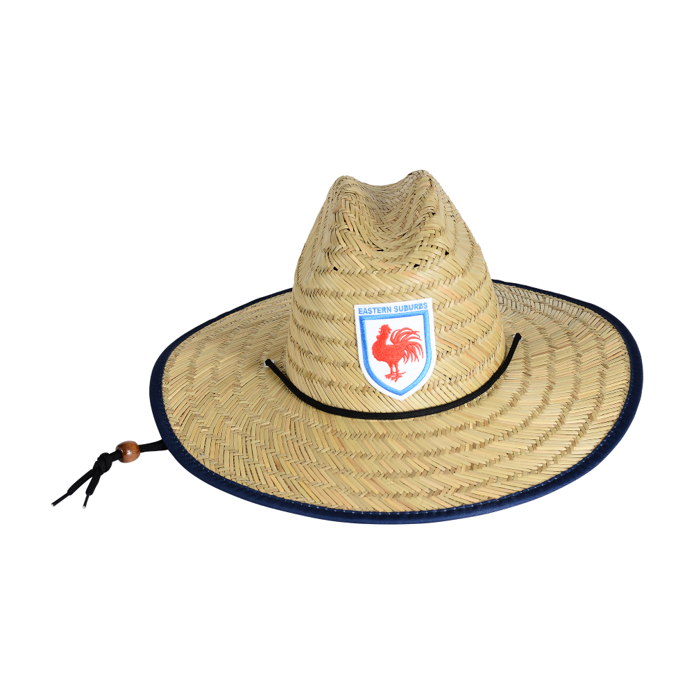 Roosters Adult Retro Straw Hat