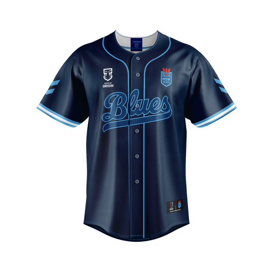 NSW Blues Mens Homer Baseball Shirt - View 1
