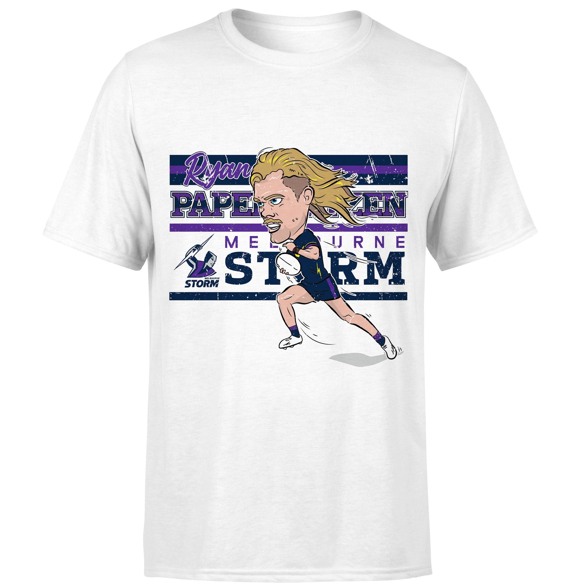 Melbourne Storm Ryan Papenhuysan Adults Caricature Tee - View 1