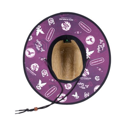 Manly Warringah Sea Eagles Straw Hat - View 2