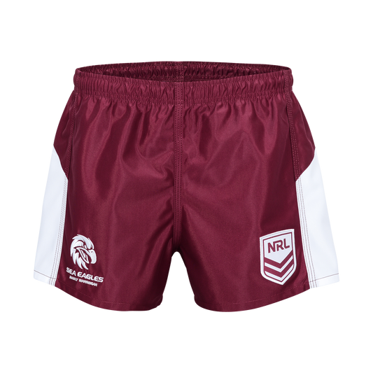 Manly Warringah Sea Eagles Mens Supporter Shorts - View 1