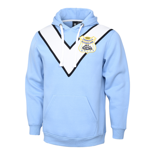 Cronulla-Sutherland Sharks Adults Retro Hoodie - View 1